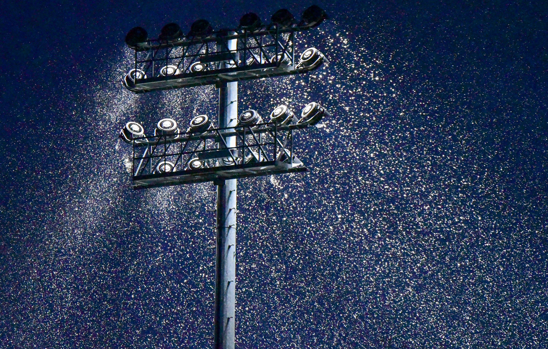 Football in the snow